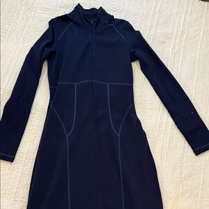 Navy Athleta small tall Long Sleeve Dress